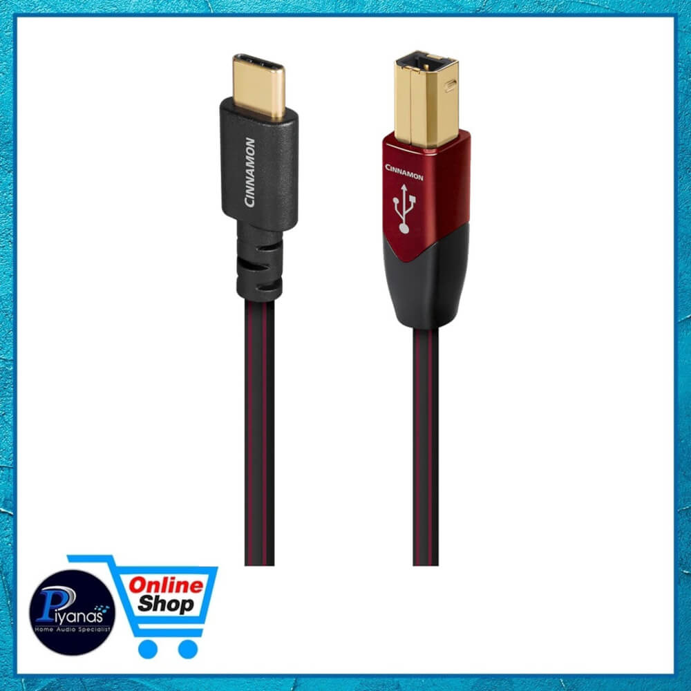 สาย USB AUDIOQUEST : USB-CINNAMON (C TO B) (USB 2.0) (1.5 เมตร)